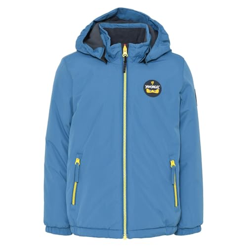 Lego Wear Unisex Kinder Lego Wear Ninjago Winterjacke 3.000 Wassersäule Atmungsaktiv Lwjebel 601 Jacke, 523, 110 EU von LEGO