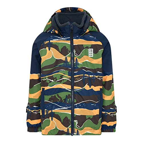 Lego Wear Unisex Lego Wear Jungen Unisex Winterjacke Skijacke 12.000 Wassersäule Atmungsaktiv Lwjested 712 Regenjacke, 590, 116 EU von LEGO