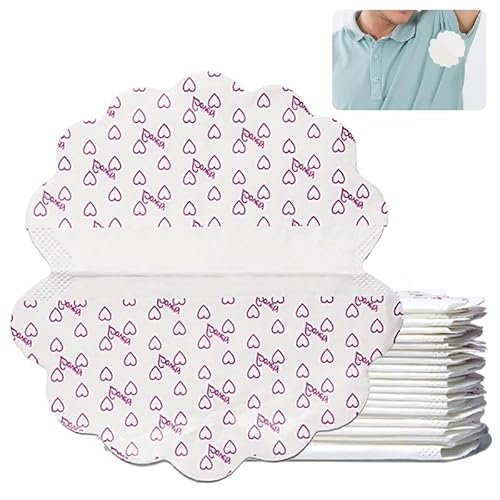 LEIBOCHAO SAP Hochpolymer Achselpads 40 Stück (20x2 Einzelbeutel) | Schweißpads Damen Herren | 24h Geruchsschutz & Feuchtigkeitskontrolle | 12.5x11.5cm Atmungsaktive Achselhöhlen Schutzpads von LEIBOCHAO