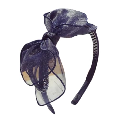 Flapper Netz-Haarreif mit Fliege für weibliche Haarstyling-Ornamente, eleganter Kopfschmuck von LEIDJGUN
