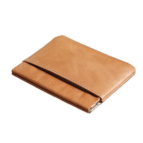 LEIDJGUN Kartenhalter Multi-Slot Kartenhalter RFIDBlocking Pocket Wallet Coin Purse Cash Holder Credit Card, braun von LEIDJGUN