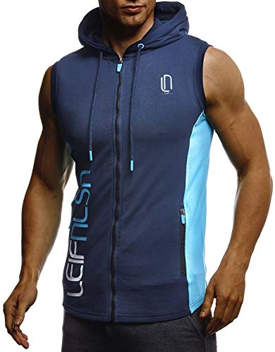 Leif Nelson Tanktop Herren | T-Shirt mit Kapuze Herren | T Shirt Herren für Sports & Outdoor | Muskelshirts Herren |Achselshirts Herren | Gym Shirt Herren | Activewear& Gym Shirt für Herren| LN-8289 von Leif Nelson