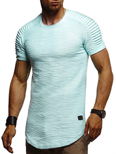 Leif Nelson T-Shirt Herren Sommer Rundhals-Ausschnitt (Min Größe XXL) Regular Fit Herren-T-Shirt 100% Baumwolle Casual Basic Männer T-Shirt Kurzarm von Leif Nelson