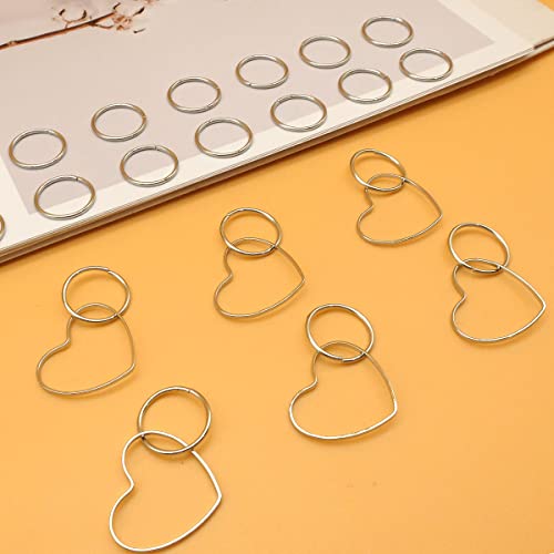 Silberne Haar-Zopfringe Haarreifen Zopf Anhänger Zöpfe Accessoires für Frauen und Mädchen Haarschmuck (Silber) von LEILEIXI