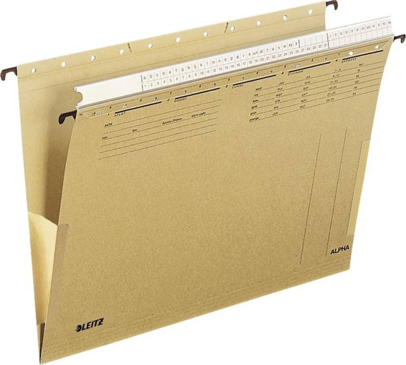 LEITZ Dokumententasche 1936 Hängetasche ALPHA® Organisationsleiste seitlich zu Natronkarton n von LEITZ