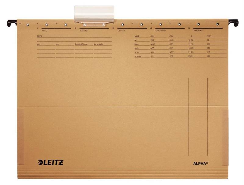 LEITZ Dokumententasche LEITZ 1916-00-00 25 LEITZ Hängetaschen ALPHA® 1916 naturbraun von LEITZ