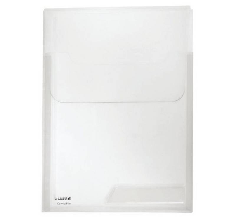 LEITZ Dokumententasche LEITZ Sammelhülle glasklar CombiFile Maxi Kombination aus Sicht von LEITZ