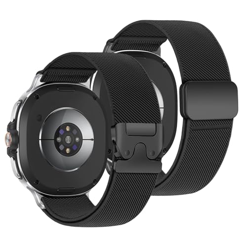 Correa Reloj elastische Nylon-Sportschlaufe für Samsung Galaxy Watch 8, 40 mm, 44 mm/8, Classic, 46 mm, für Herren und Damen, dehnbares Fallschirm-Stil + magnetische Schnalle, 2 Stück Correa Reloj elastische Nylon-Sportschlaufe für Samsung Galaxy Watch 8, 40 mm, 44 mm/8, Classic, 46 mm, für Herren und Damen, dehnbares Fallschirm-Stil + magnetische Schnalle, 2 Stück von LEIXIUER