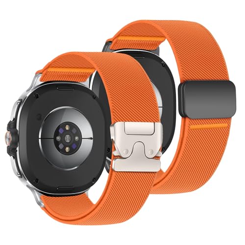 Correa Reloj elastische Nylon-Sportschlaufe für Samsung Galaxy Watch 8, 40 mm, 44 mm/8, Classic, 46 mm, für Herren und Damen, dehnbares Fallschirm-Stil + magnetische Schnalle, 2 Stück Correa Reloj elastische Nylon-Sportschlaufe für Samsung Galaxy Watch 8, 40 mm, 44 mm/8, Classic, 46 mm, für Herren und Damen, dehnbares Fallschirm-Stil + magnetische Schnalle, 2 Stück von LEIXIUER