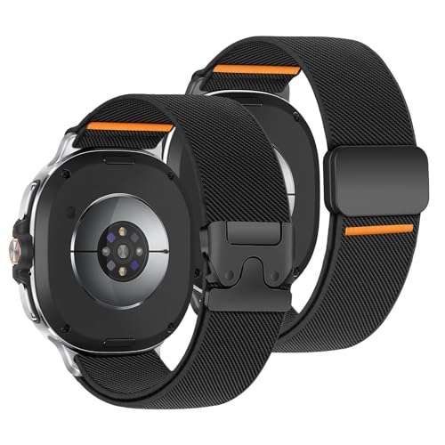 Correa Reloj elastische Nylon-Sportschlaufe für Samsung Galaxy Watch 8, 40 mm, 44 mm/8, Classic, 46 mm, für Herren und Damen, dehnbares Fallschirm-Stil + magnetische Schnalle, 2 Stück Correa Reloj elastische Nylon-Sportschlaufe für Samsung Galaxy Watch 8, 40 mm, 44 mm/8, Classic, 46 mm, für Herren und Damen, dehnbares Fallschirm-Stil + magnetische Schnalle, 2 Stück von LEIXIUER