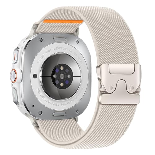 Elastisches Nylonband für Samsung Galaxy Watch Ultra 2 Ultra 2025 2024, 47 mm, für Herren, dehnbar, sportlich, Fallschirm-Stil, magnetische Schnalle, für Samsung Galaxy Watch 8/7 Ultra Elastisches Nylonband für Samsung Galaxy Watch Ultra 2 Ultra 2025 2024, 47 mm, für Herren, dehnbar, sportlich, Fallschirm-Stil, magnetische Schnalle, für Samsung Galaxy Watch 8/7 Ultra von LEIXIUER