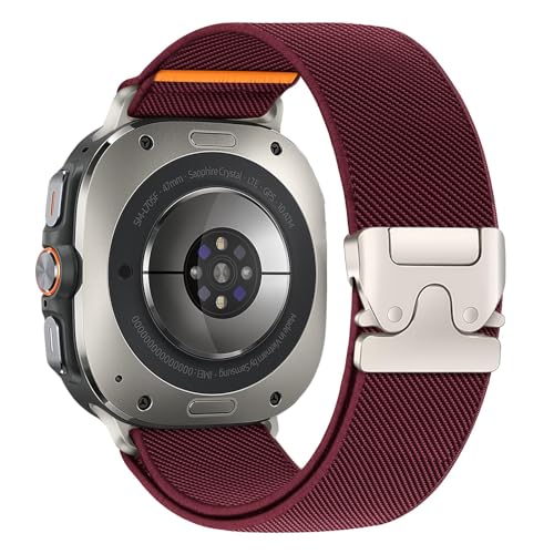 Elastisches Nylonband für Samsung Galaxy Watch Ultra 2 Ultra 2025 2024, 47 mm, für Herren, dehnbar, sportlich, Fallschirm-Stil, magnetische Schnalle, für Samsung Galaxy Watch 8/7 Ultra Elastisches Nylonband für Samsung Galaxy Watch Ultra 2 Ultra 2025 2024, 47 mm, für Herren, dehnbar, sportlich, Fallschirm-Stil, magnetische Schnalle, für Samsung Galaxy Watch 8/7 Ultra von LEIXIUER