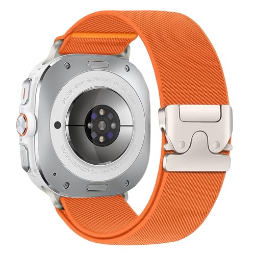 Elastisches Nylonband für Samsung Galaxy Watch Ultra 2 Ultra 2025 2024, 47 mm, für Herren, dehnbar, sportlich, Fallschirm-Stil, magnetische Schnalle, für Samsung Galaxy Watch 8/7 Ultra Elastisches Nylonband für Samsung Galaxy Watch Ultra 2 Ultra 2025 2024, 47 mm, für Herren, dehnbar, sportlich, Fallschirm-Stil, magnetische Schnalle, für Samsung Galaxy Watch 8/7 Ultra von LEIXIUER