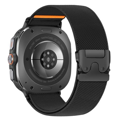 Elastisches Nylonband für Samsung Galaxy Watch Ultra 2 Ultra 2025 2024, 47 mm, für Herren, dehnbar, sportlich, Fallschirm-Stil, magnetische Schnalle, für Samsung Galaxy Watch 8/7 Ultra Elastisches Nylonband für Samsung Galaxy Watch Ultra 2 Ultra 2025 2024, 47 mm, für Herren, dehnbar, sportlich, Fallschirm-Stil, magnetische Schnalle, für Samsung Galaxy Watch 8/7 Ultra von LEIXIUER