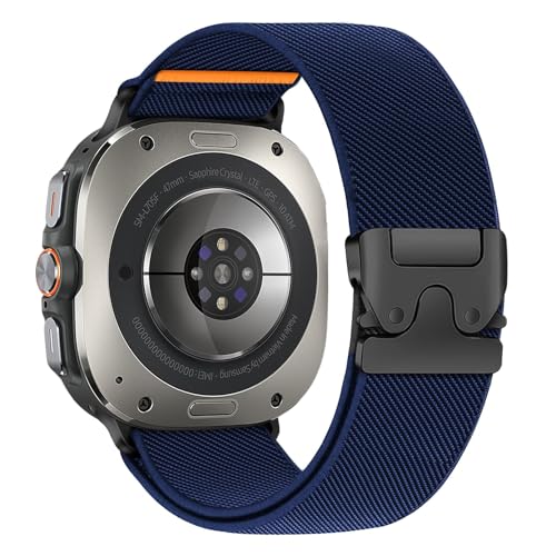 Elastisches Nylonband für Samsung Galaxy Watch Ultra 2 Ultra 2025 2024, 47 mm, für Herren, dehnbar, sportlich, Fallschirm-Stil, magnetische Schnalle, für Samsung Galaxy Watch 8/7 Ultra Elastisches Nylonband für Samsung Galaxy Watch Ultra 2 Ultra 2025 2024, 47 mm, für Herren, dehnbar, sportlich, Fallschirm-Stil, magnetische Schnalle, für Samsung Galaxy Watch 8/7 Ultra von LEIXIUER