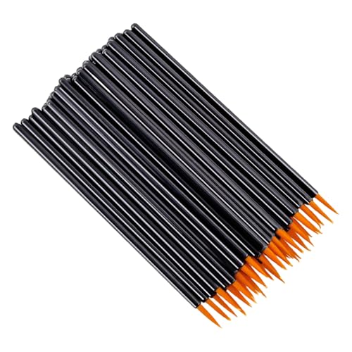 50 Teile/satz Pinsel Sticks Applikator Lidschatten Pinsel Wimpern Verlängerung Pinsel von LEJIAJU