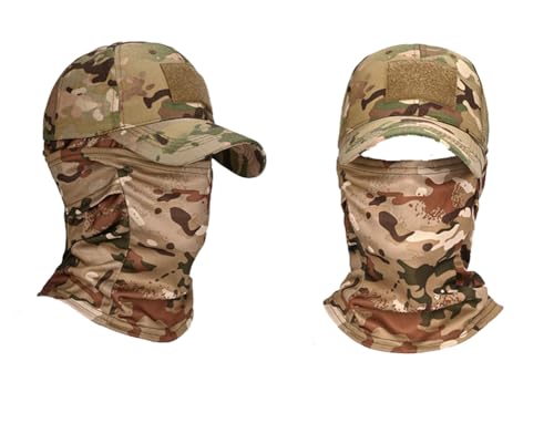 Balaclava Ski Maske + verstellbare Baseballmütze für CS/Jagd/Paintball/Schießen/Radfahren von LEJUNJIE
