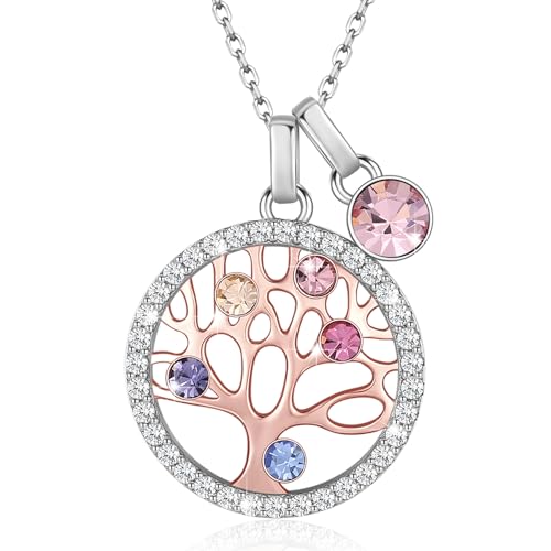 LEKANI Lebensbaum Kette Damen 925 Sterling Silber Halskette Damen Schmuck Geschenk für Frauen Sie Frau Freundin Mama Oma Geburtstags Geschenke Valentinstag Muttertags Weihnachten LEKANI Lebensbaum Kette Damen 925 Sterling Silber Halskette Damen Schmuck Geschenk für Frauen Sie Frau Freundin Mama Oma Geburtstags Geschenke Valentinstag Muttertags Weihnachten von LEKANI