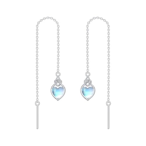 Herz keltischen Kont Mondstein Threader Ohrringe 925 Sterling Silber Juni Birthstone lange Kette Drop Ohr Linie Geburtstag Schmuck Geschenke für Frauen Herz keltischen Kont Mondstein Threader Ohrringe 925 Sterling Silber Juni Birthstone lange Kette Drop Ohr Linie Geburtstag Schmuck Geschenke für Frauen von LELOUCHY