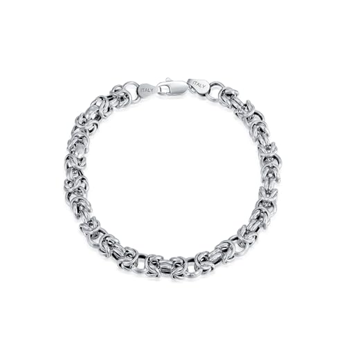LELOUCHY 6MM Byzantinische Kette Männer Armband Massiv 925 Sterling Silber Link Byzantinisches Armband mit Karabinerverschluss 23 Zentimeter für Männer Frauen LELOUCHY 6MM Byzantinische Kette Männer Armband Massiv 925 Sterling Silber Link Byzantinisches Armband mit Karabinerverschluss 23 Zentimeter für Männer Frauen von LELOUCHY