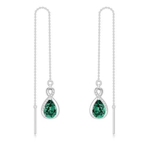 Smaragdgrüne Fädelohrringe 925 Sterling Silber Infinity Mai Grün Lange Kette Tropfen Ohr Linie Ohrringe Geburtstag Schmuck Geschenke für Frauen Smaragdgrüne Fädelohrringe 925 Sterling Silber Infinity Mai Grün Lange Kette Tropfen Ohr Linie Ohrringe Geburtstag Schmuck Geschenke für Frauen von LELOUCHY