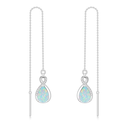Weiß Opal Threader Ohrringe 925 Sterling Silber Unendlichkeit erstellt Opal lange Kette Drop Ohr Linie Ohrringe Geburtstag Schmuck Geschenke für Frauen Weiß Opal Threader Ohrringe 925 Sterling Silber Unendlichkeit erstellt Opal lange Kette Drop Ohr Linie Ohrringe Geburtstag Schmuck Geschenke für Frauen von LELOUCHY