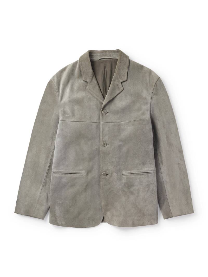 LEMAIRE - Brushed-Suede Jacket - Men - Gray - S von LEMAIRE