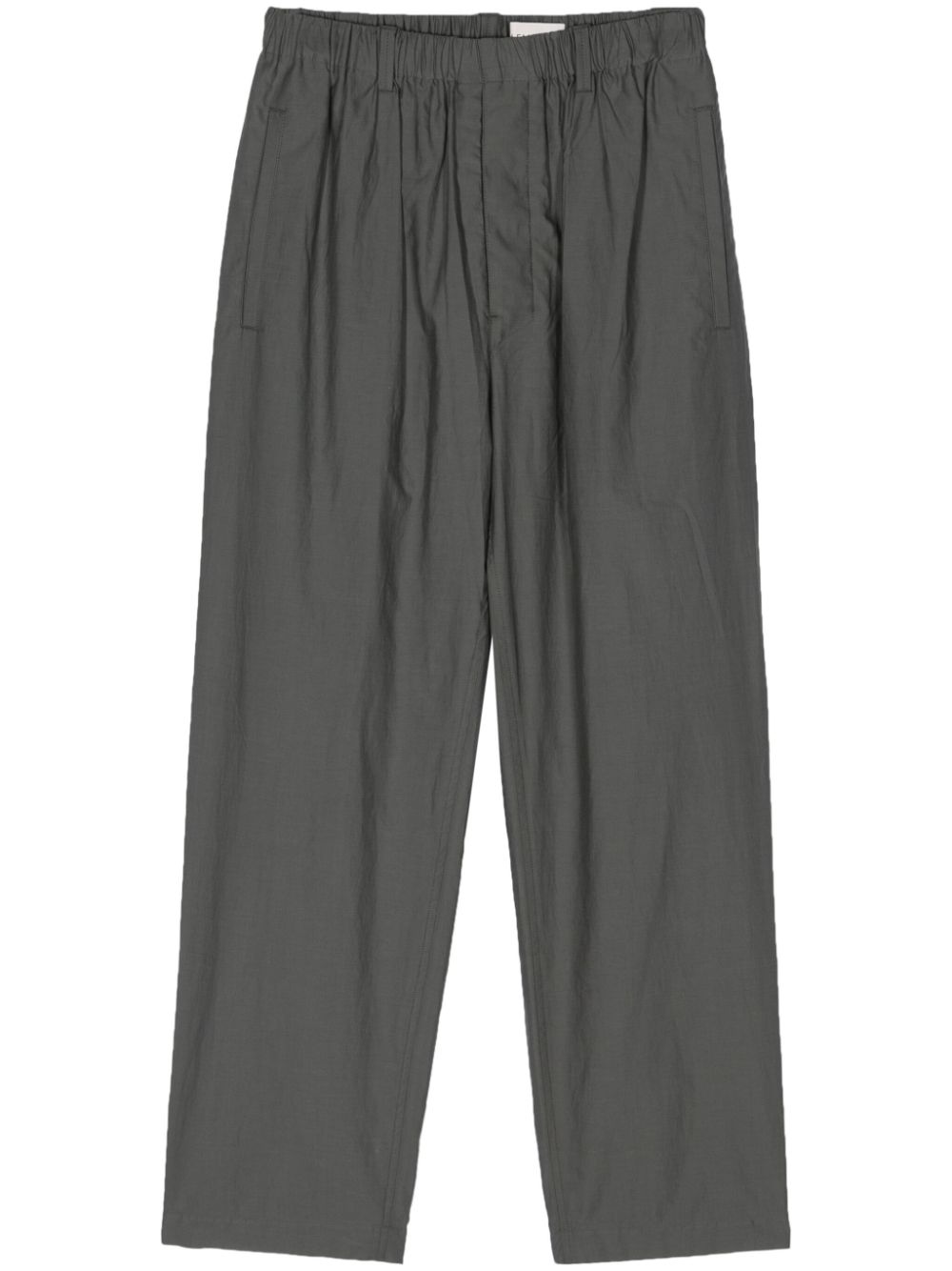 LEMAIRE Popeline-Hose mit geradem Bein - Grau von LEMAIRE