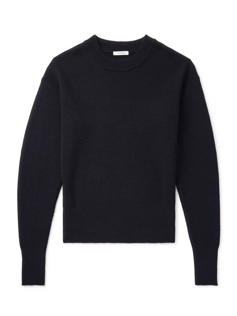 LEMAIRE - Ribbed Virgin Wool Sweater - Men - Black - M von LEMAIRE