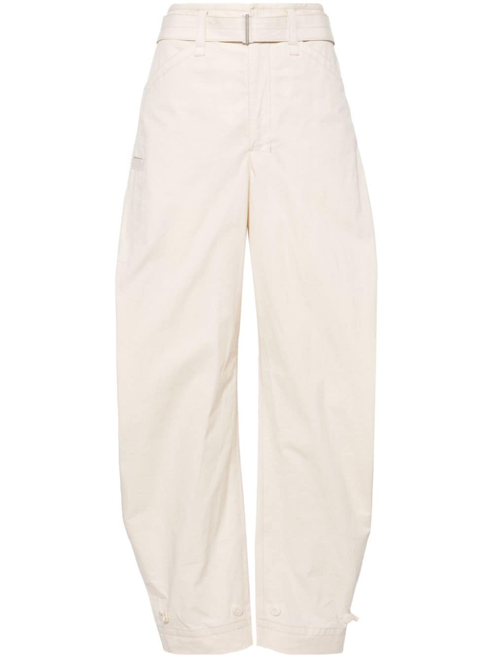 LEMAIRE Tapered-Hose mit Gürtel - Nude von LEMAIRE