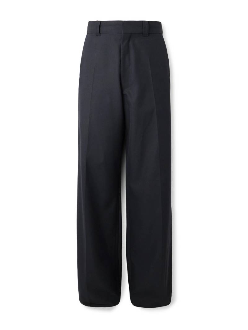 LEMAIRE - Wide-Leg Wool-Twill Suit Trousers - Men - Blue - IT 50 von LEMAIRE