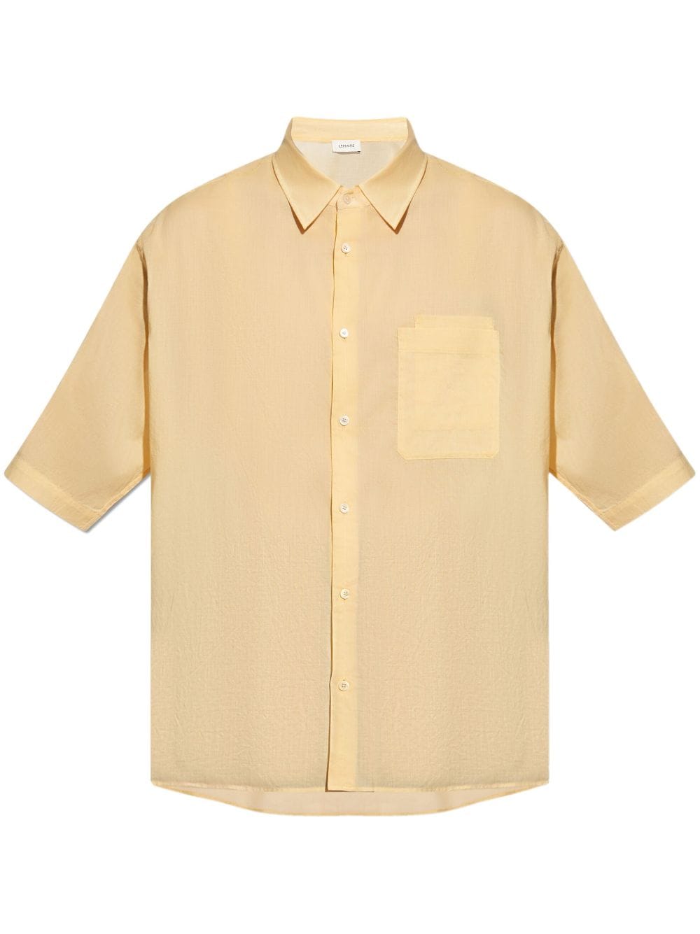 LEMAIRE Hemd mit doppelter Tasche - Gelb von LEMAIRE