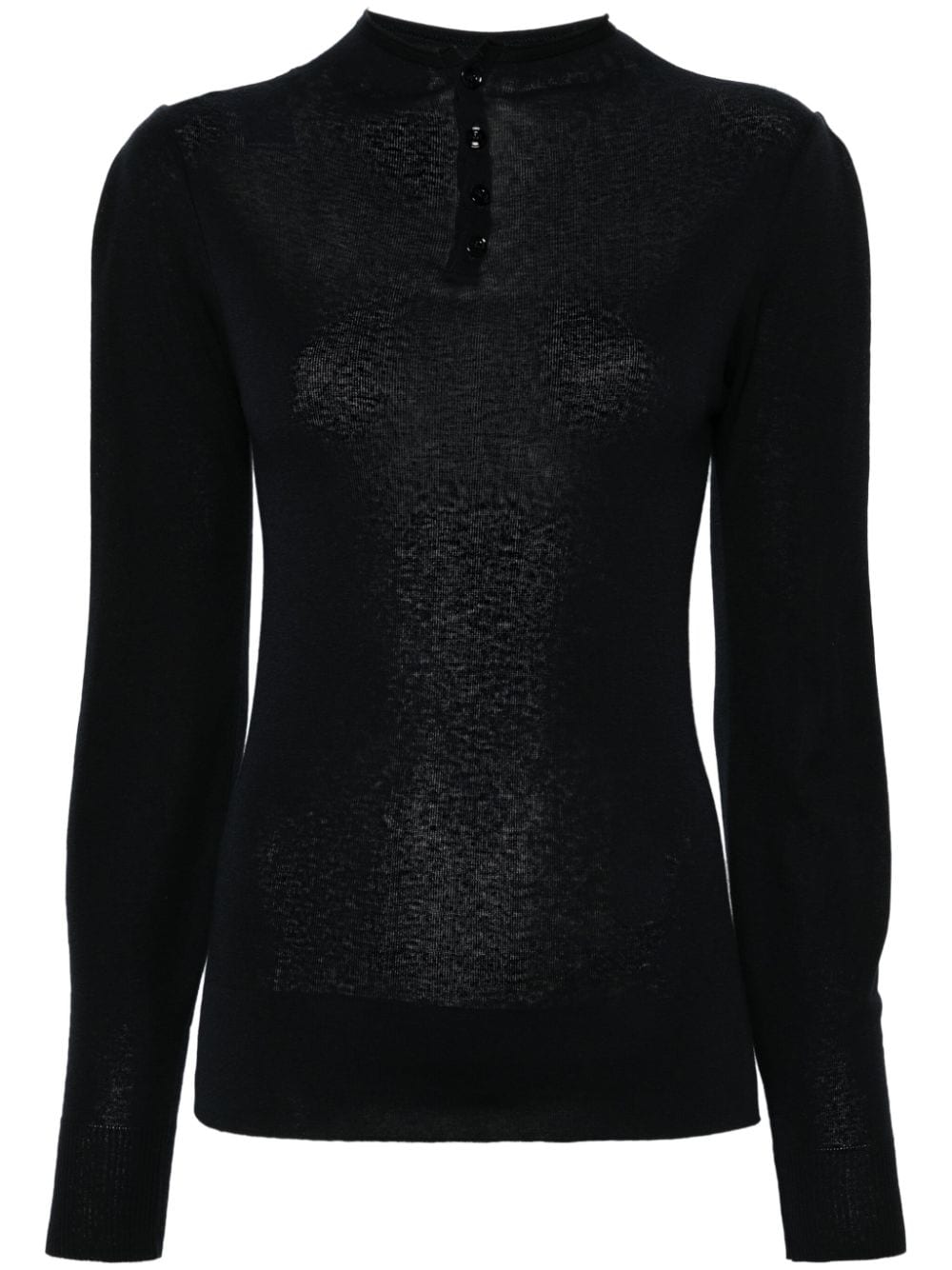 LEMAIRE mock-neck seamless top - Schwarz von LEMAIRE