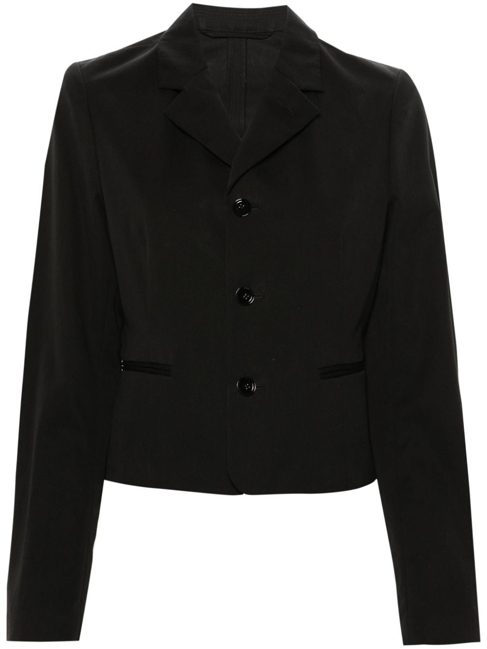 LEMAIRE Cropped-Blazer mit fallendem Revers - Schwarz von LEMAIRE