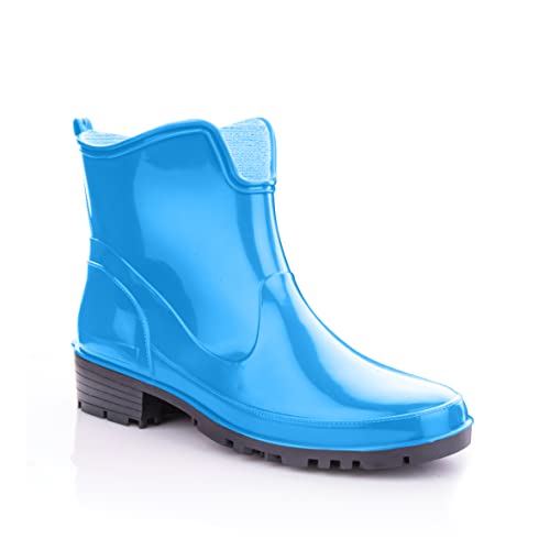 LEMIGO Gummistiefeletten kurze Gummistiefel Elke (36, Blau) von LEMIGO