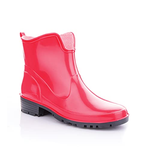 LEMIGO Gummistiefeletten kurze Gummistiefel Elke (38, Rot) von LEMIGO