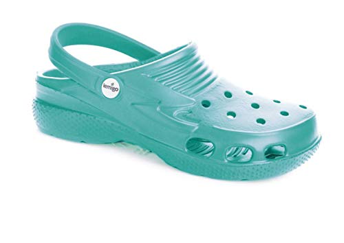 LEMIGO federleichte Kinder Eva Clogs Lemigoose (28, türkis) von LEMIGO