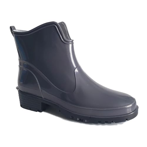 LEMIGO Gummistiefeletten kurze Gummistiefel Elke (37, Graphit) von LEMIGO