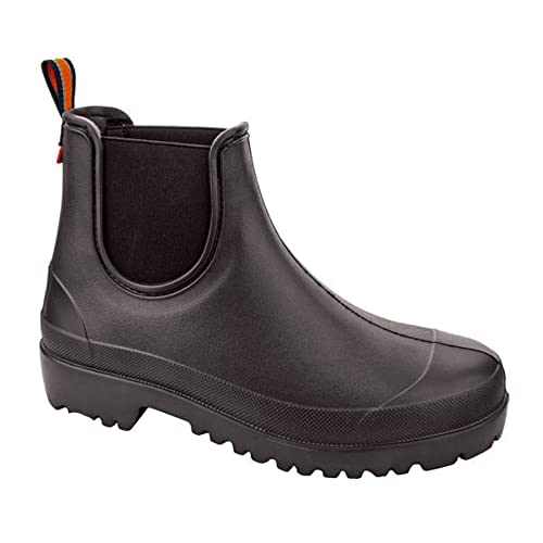 LEMIGO Herren kurze EVA Gummistiefel Gummistiefeletten Chuck (41, schwarz) von LEMIGO