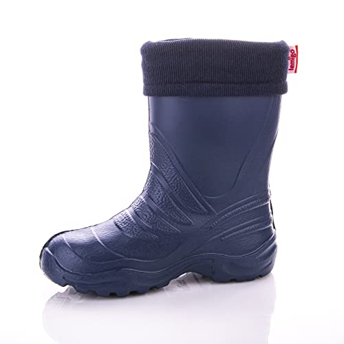 LEMIGO Kinder EVA Gummistiefel gefüttert TERMIX 861 (28/29, dunkelblau) von LEMIGO