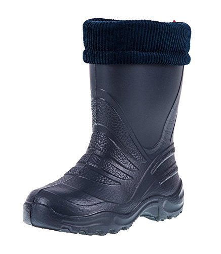 LEMIGO Kinder EVA Gummistiefel gefüttert TERMIX 861 (34/35, dunkelblau) von LEMIGO