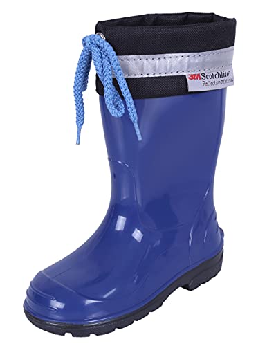 LEMIGO Kinder Gummistiefel Regenstiefel mit Stulpe KIM (24, blau) von LEMIGO