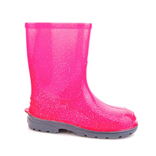 LEMIGO Mädchen Gummistiefel Regenstiefel mit Glitzer Elza (24, pink) von LEMIGO