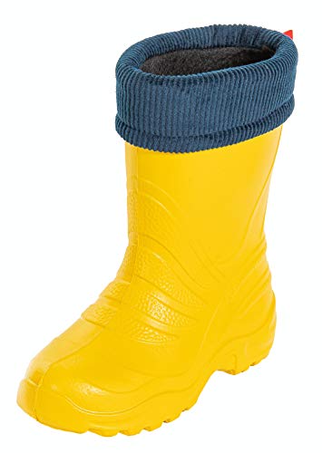 LEMIGO Kinder EVA Gummistiefel gefüttert TERMIX 861 (24/25, Giallo) von LEMIGO