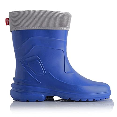 LEMIGO leichte Damen EVA Gummistiefel gefüttert Jessy (Blau/Grau, 36 EU) von LEMIGO