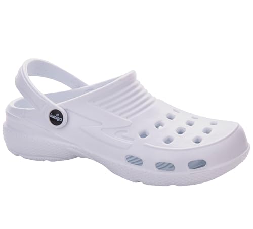 LEMIGO leichte Eva Clogs LEMIGOOSE-DH (43, weiß) von LEMIGO