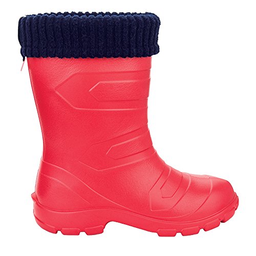 LEMIGO leichte EVA Gummistiefel gefüttert ASPEN Kinder (Rot, numeric_27) von LEMIGO