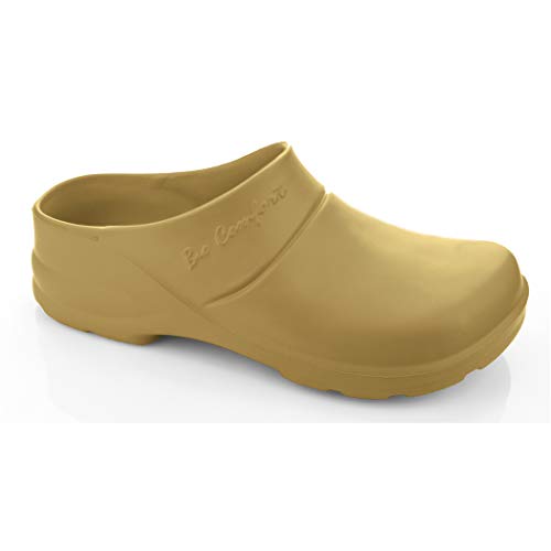 LEMIGO leichte Eva Clogs Gartenclogs Gartenschuhe Bio Comfort Lux (Oliv mit Einlage, 39 EU) von LEMIGO