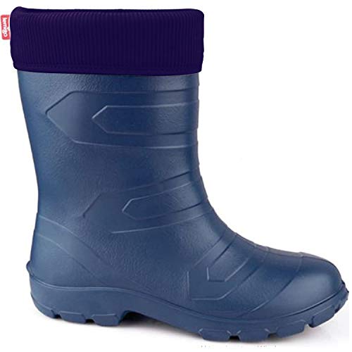 LEMIGO leichte Eva Gummistiefel gefüttert Aspen (Dunkelblau, eu_footwear_size_system, adult, women, numeric, medium, numeric_39) von LEMIGO