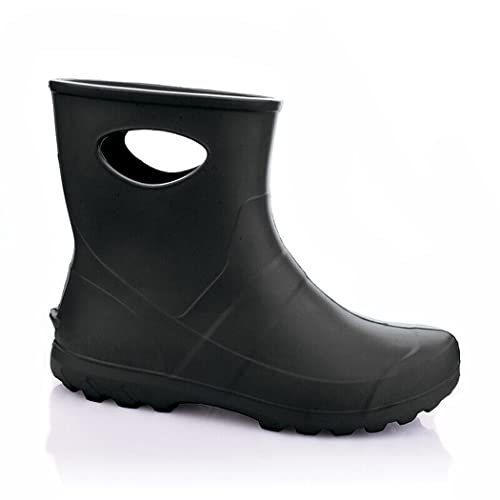 LEMIGO leichte halbhohe Damen EVA Gummistiefel Garden (Schwarz, 38 EU) von LEMIGO